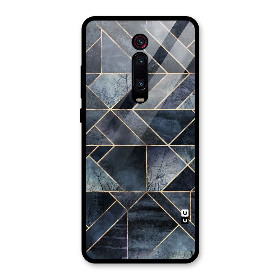 Forest Abstract Lines Glass Back Case for Redmi K20