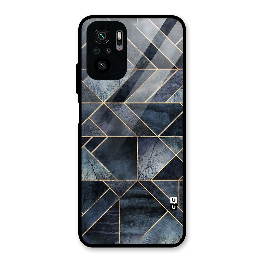 Forest Abstract Lines Glass Back Case for Redmi Note 10