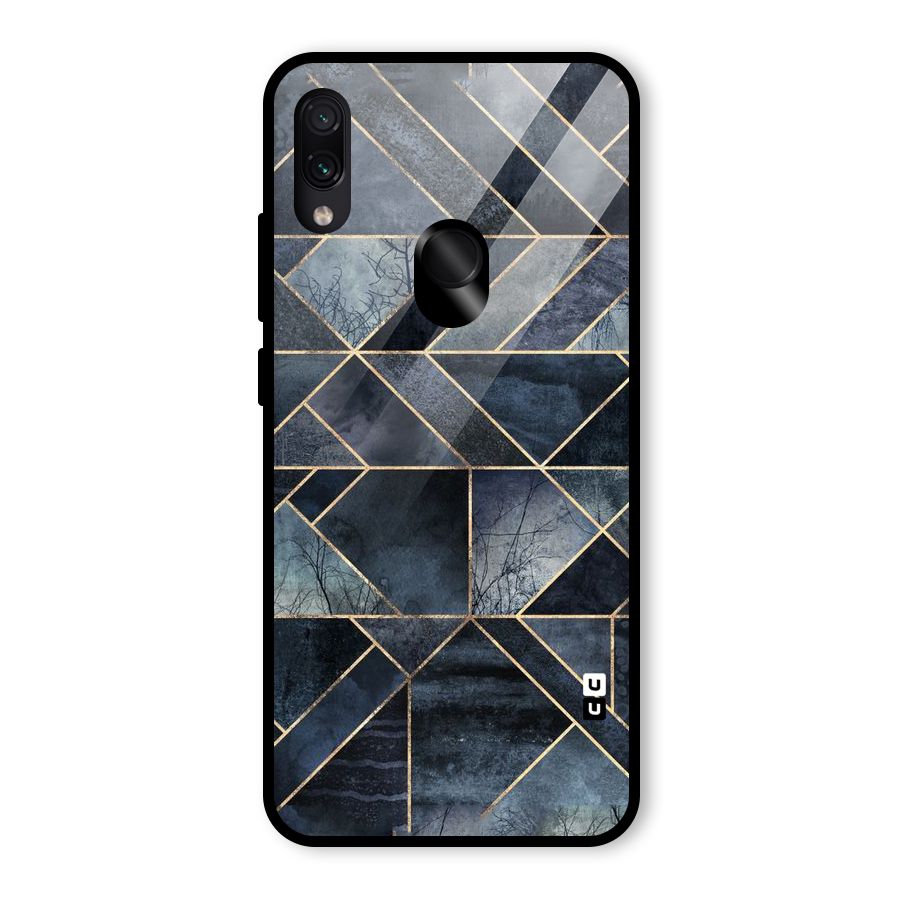 Forest Abstract Lines Glass Back Case for Redmi Note 7S