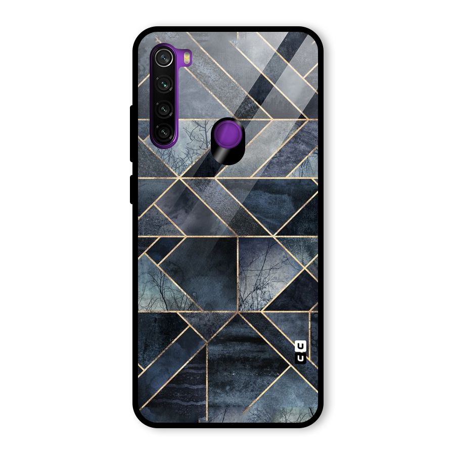 Forest Abstract Lines Glass Back Case for Redmi Note 8