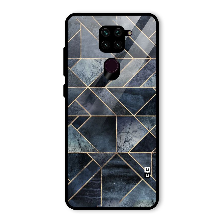 Forest Abstract Lines Glass Back Case for Redmi Note 9