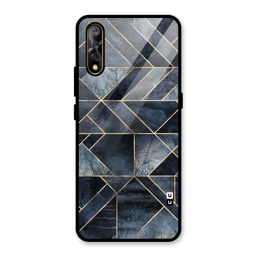 Forest Abstract Lines Glass Back Case for Vivo S1
