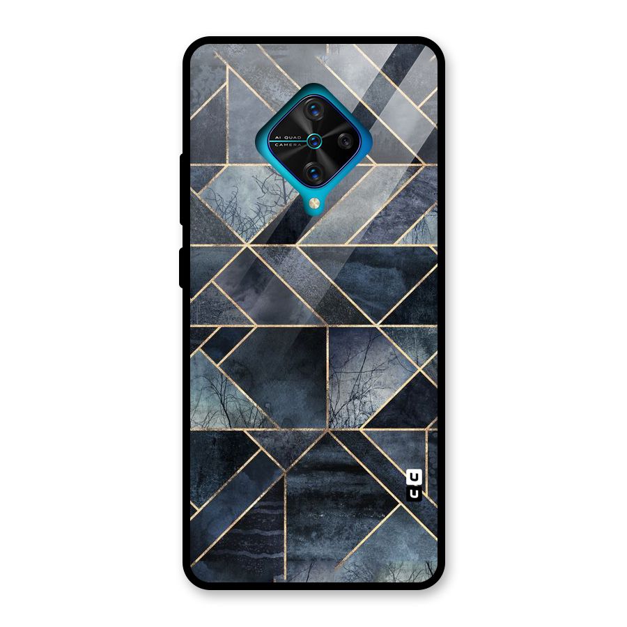 Forest Abstract Lines Glass Back Case for Vivo S1 Pro