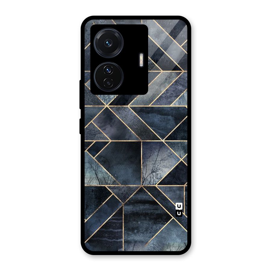 Forest Abstract Lines Glass Back Case for Vivo T1 Pro