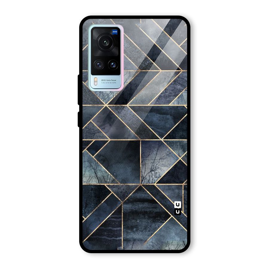 Forest Abstract Lines Glass Back Case for Vivo X60