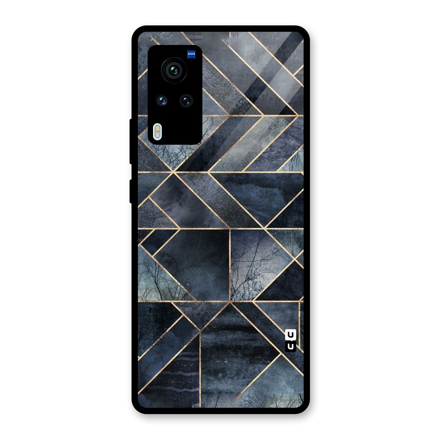 Forest Abstract Lines Glass Back Case for Vivo X60 Pro
