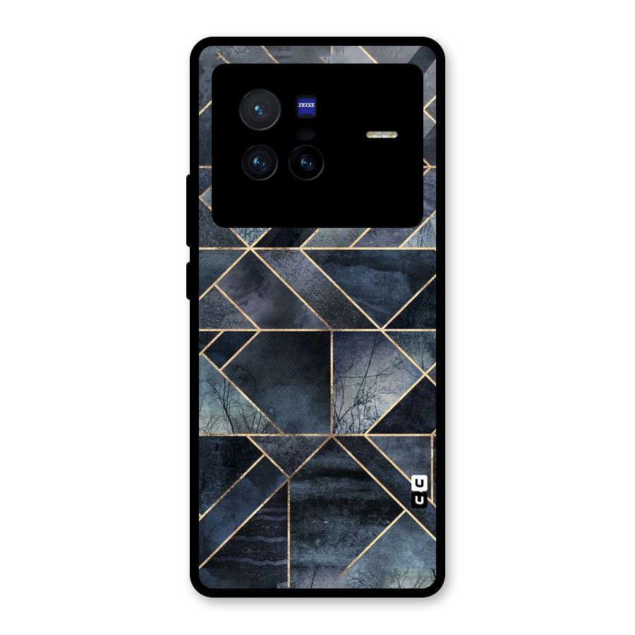 Forest Abstract Lines Glass Back Case for Vivo X80