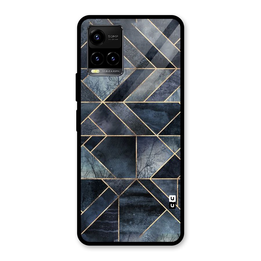 Forest Abstract Lines Glass Back Case for Vivo Y21T
