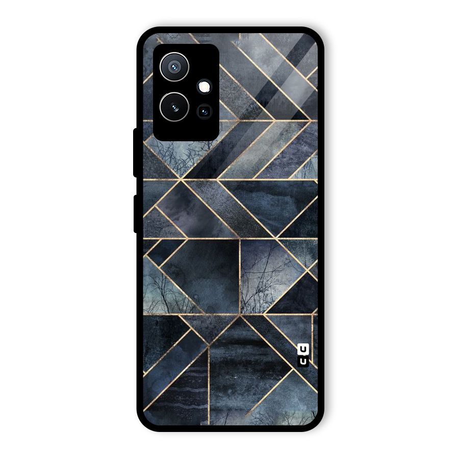 Forest Abstract Lines Glass Back Case for Vivo Y75 5G