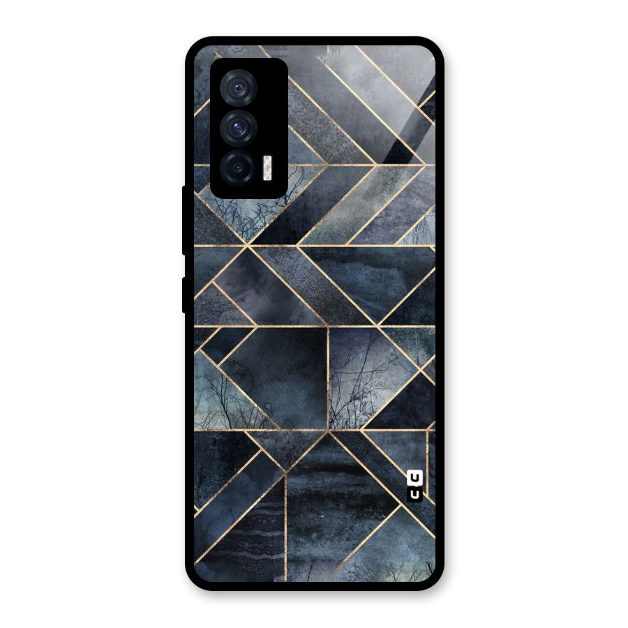 Forest Abstract Lines Glass Back Case for Vivo iQOO 7 5G