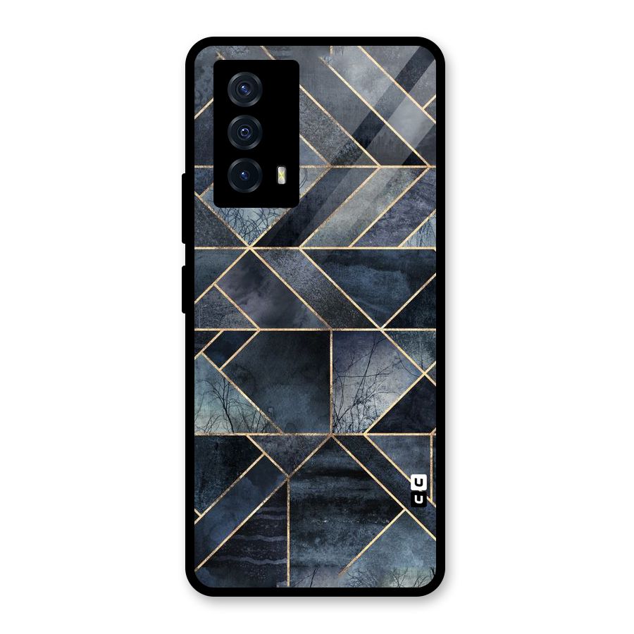 Forest Abstract Lines Glass Back Case for Vivo iQOO Z5