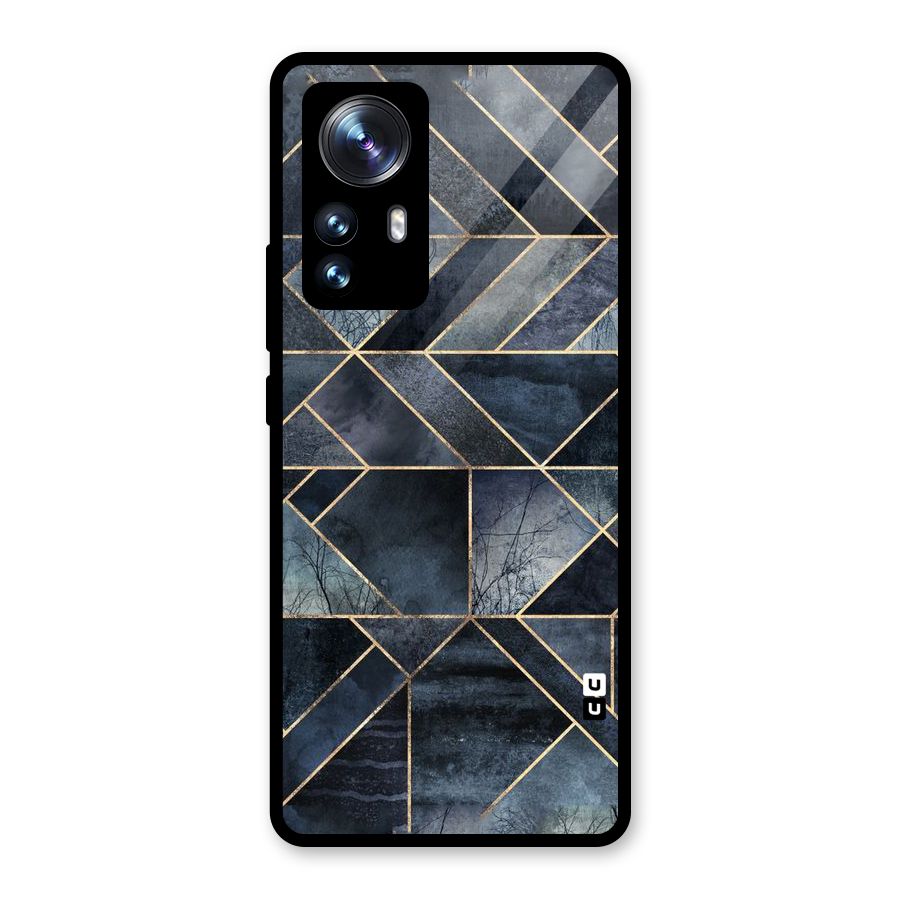 Forest Abstract Lines Glass Back Case for Xiaomi 12 Pro