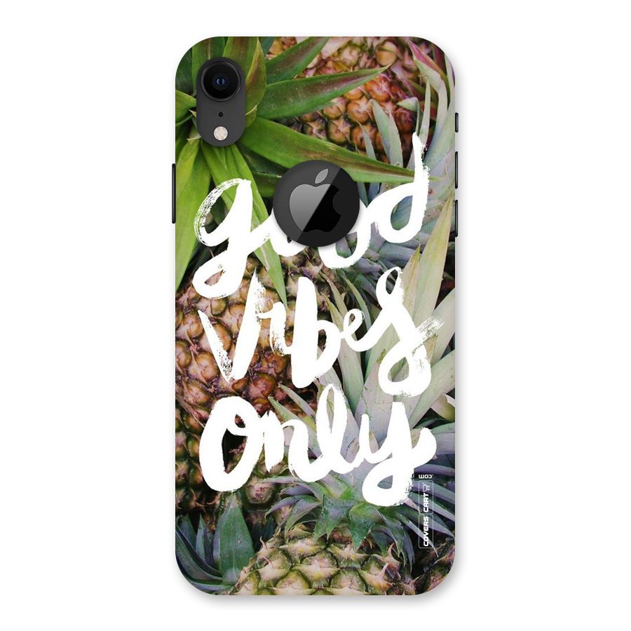 Forest Vibes Back Case for iPhone XR Logo Cut