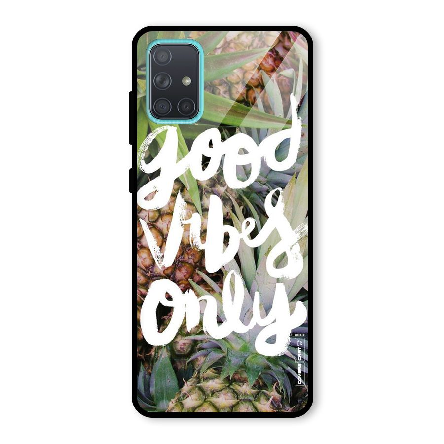 Forest Vibes Glass Back Case for Galaxy A71