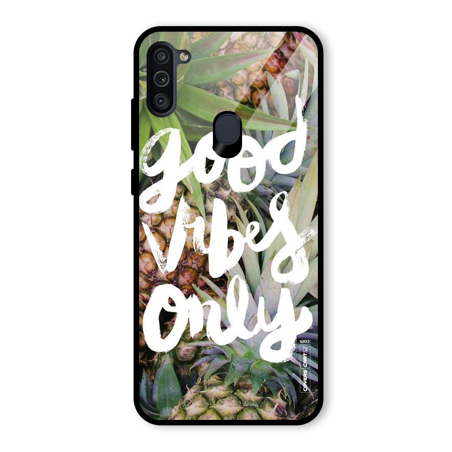 Forest Vibes Glass Back Case for Galaxy M11