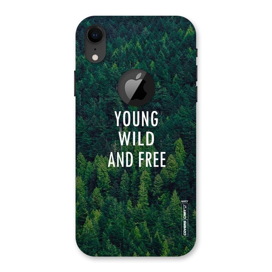 Forest Wanderlust Back Case for iPhone XR Logo Cut