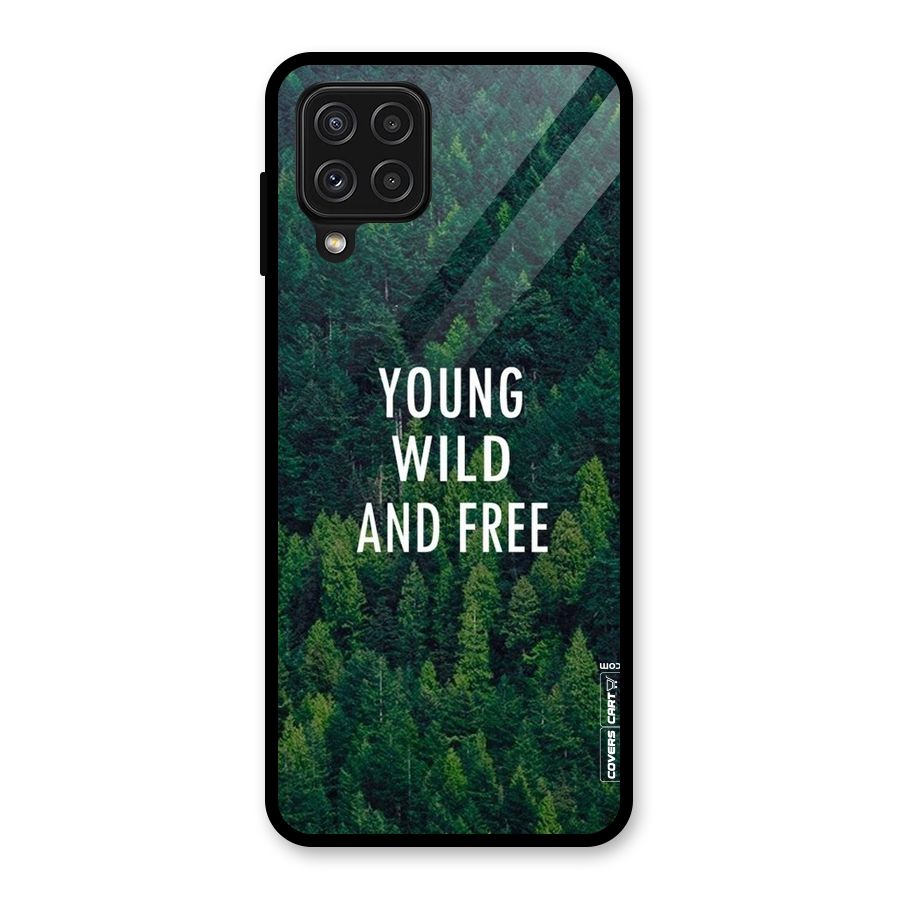 Forest Wanderlust Glass Back Case for Galaxy A22 4G
