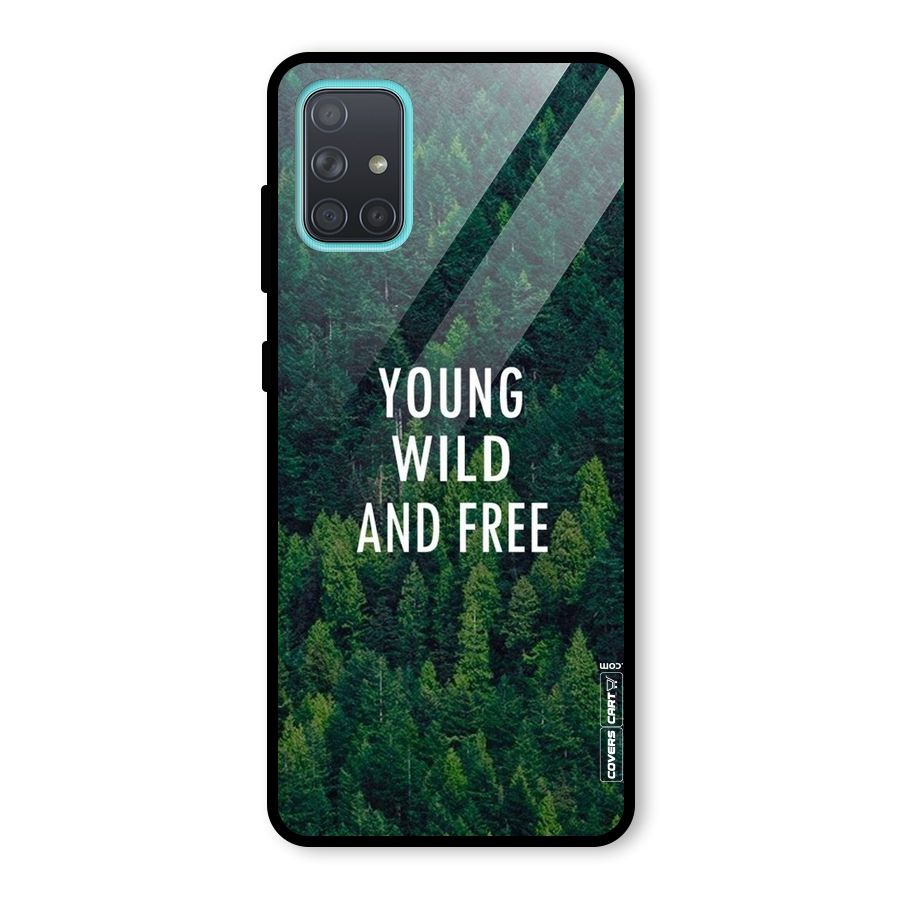 Forest Wanderlust Glass Back Case for Galaxy A71