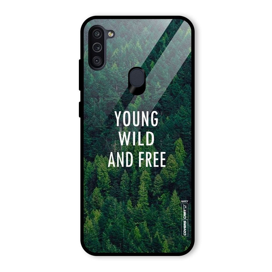 Forest Wanderlust Glass Back Case for Galaxy M11