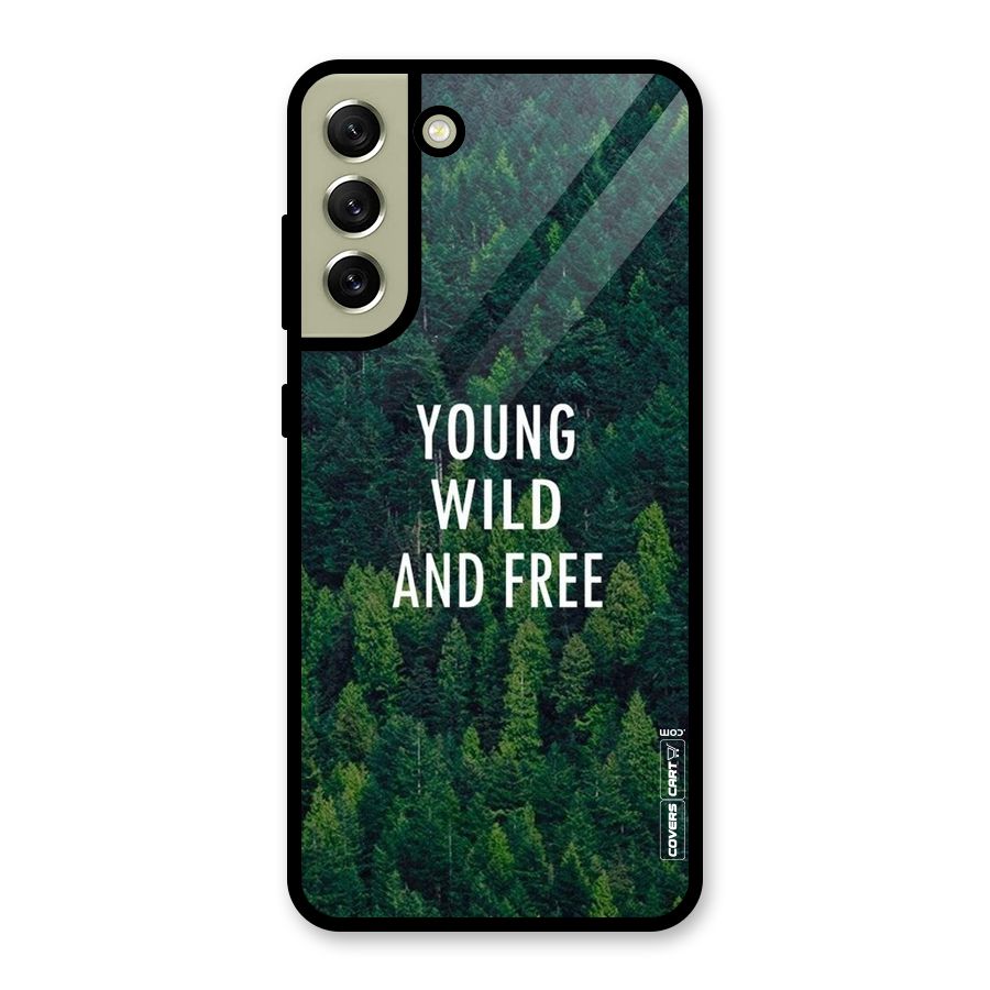 Forest Wanderlust Glass Back Case for Galaxy S21 FE 5G