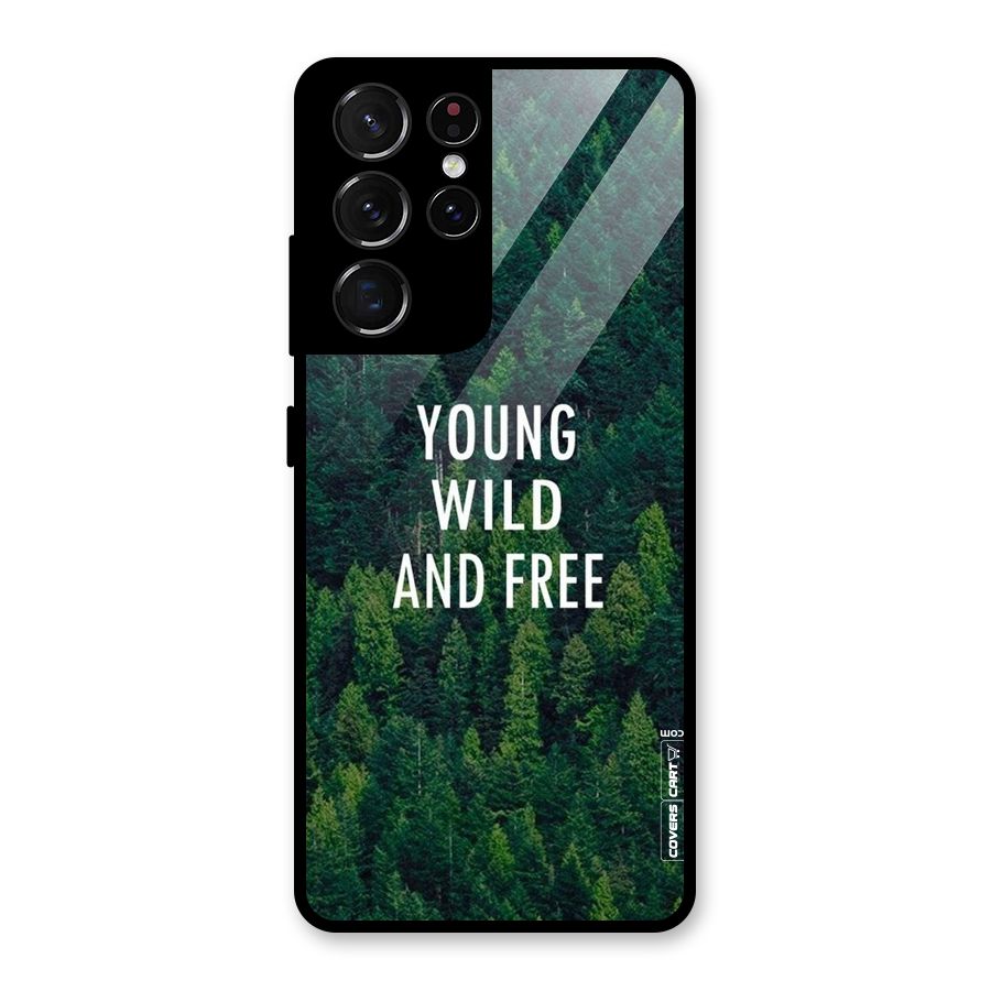 Forest Wanderlust Glass Back Case for Galaxy S21 Ultra 5G