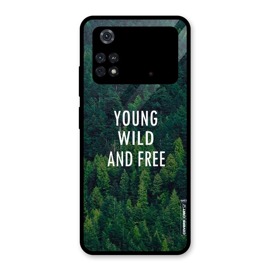 Forest Wanderlust Glass Back Case for Poco M4 Pro 4G