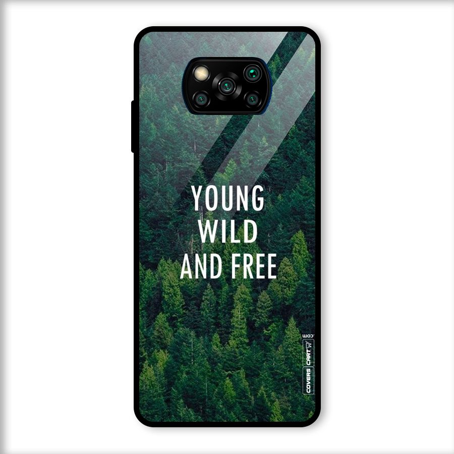 Forest Wanderlust Glass Back Case for Poco X3
