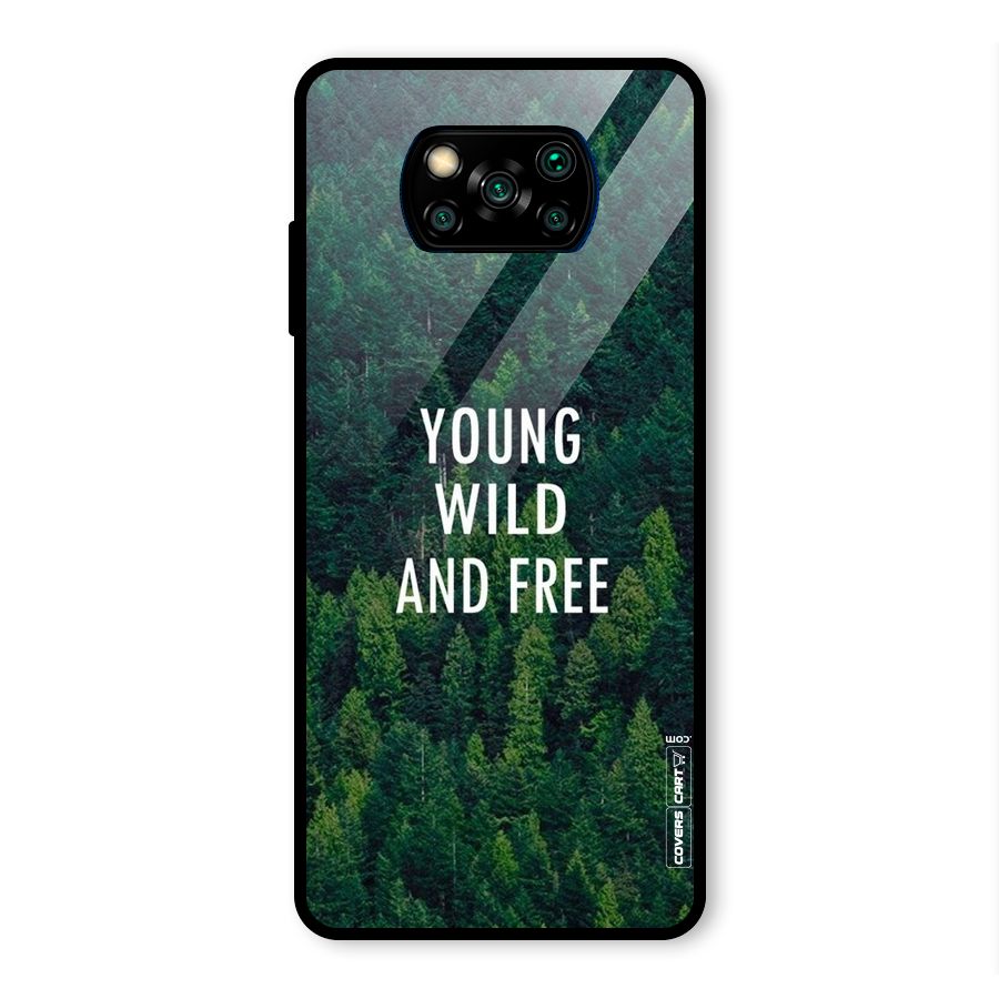 Forest Wanderlust Glass Back Case for Poco X3 Pro