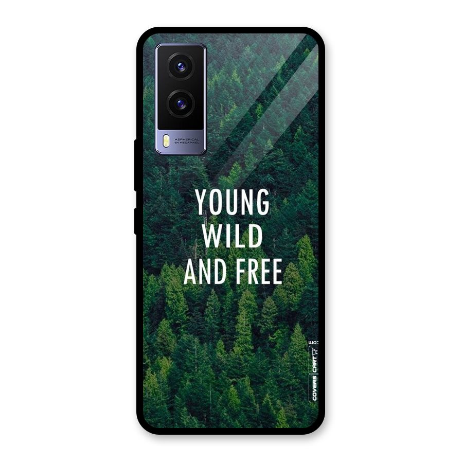 Forest Wanderlust Glass Back Case for Vivo V21e 5G