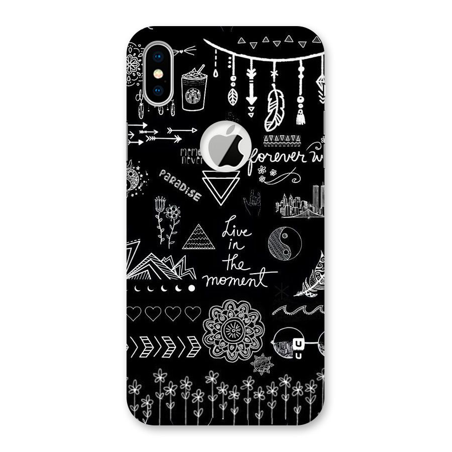 Forever Moment Back Case for iPhone XS Logo Cut