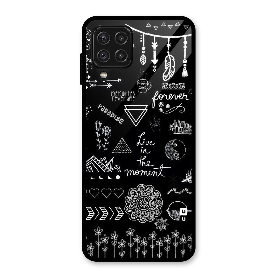 Forever Moment Glass Back Case for Galaxy A22 4G