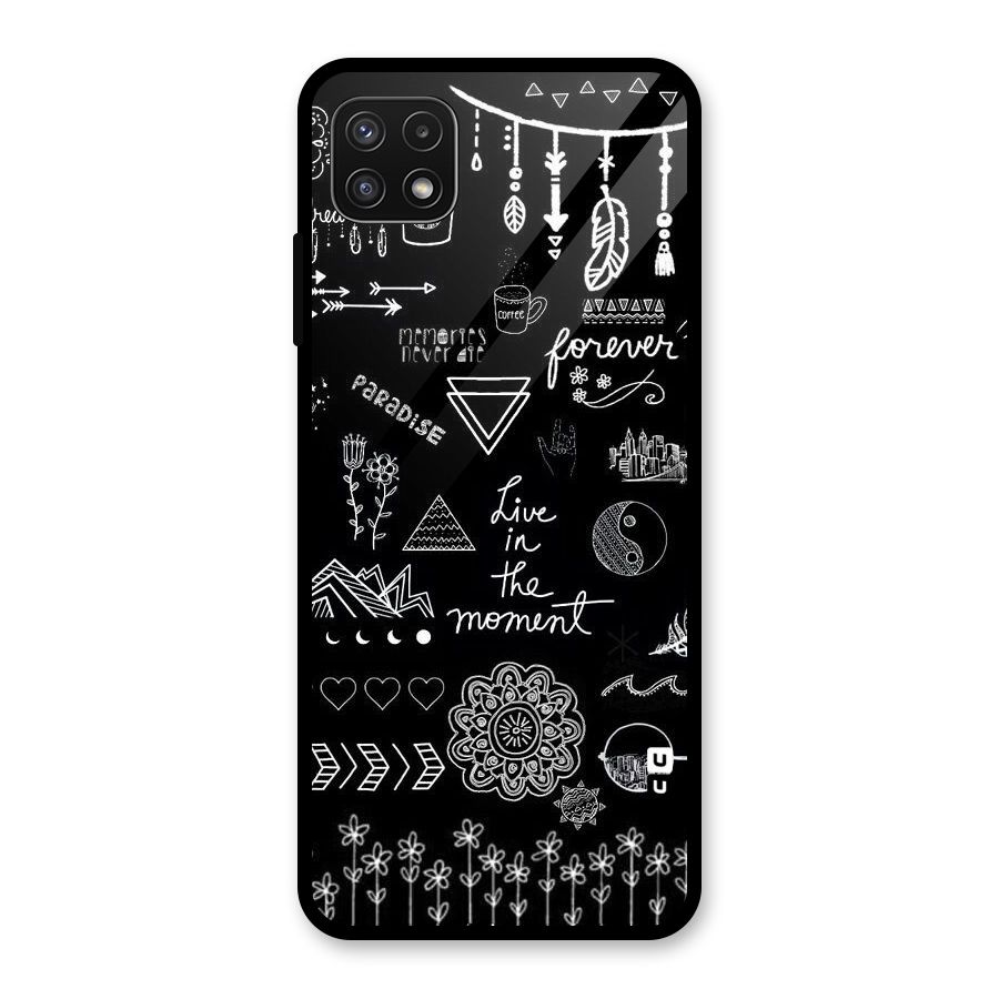 Forever Moment Glass Back Case for Galaxy A22 5G