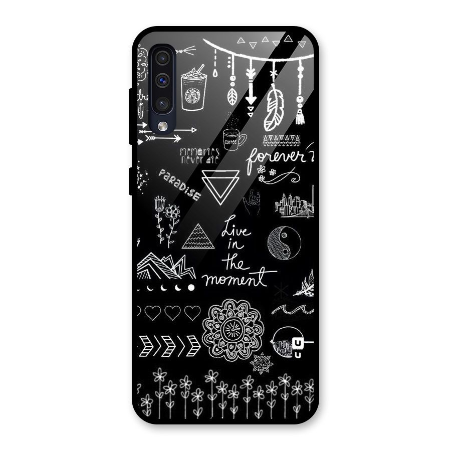 Forever Moment Glass Back Case for Galaxy A50