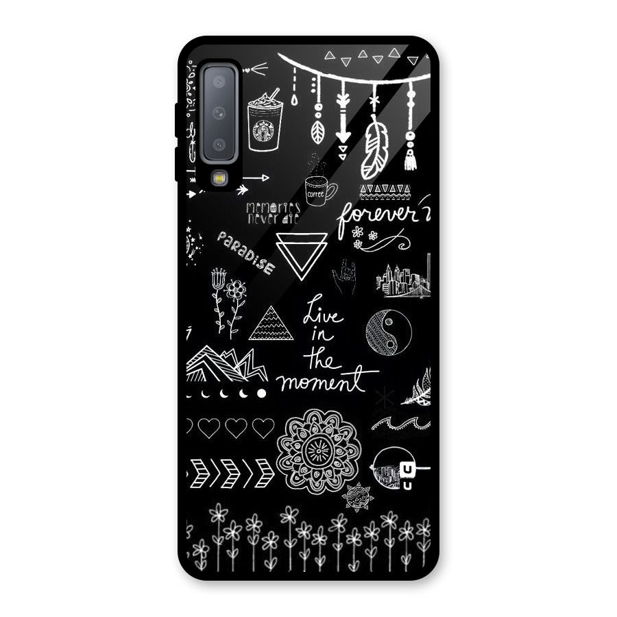 Forever Moment Glass Back Case for Galaxy A7 (2018)