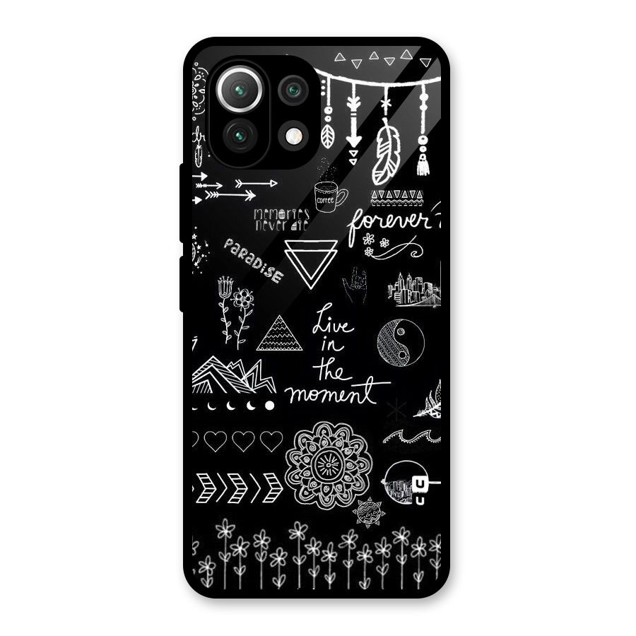 Forever Moment Glass Back Case for Mi 11 Lite