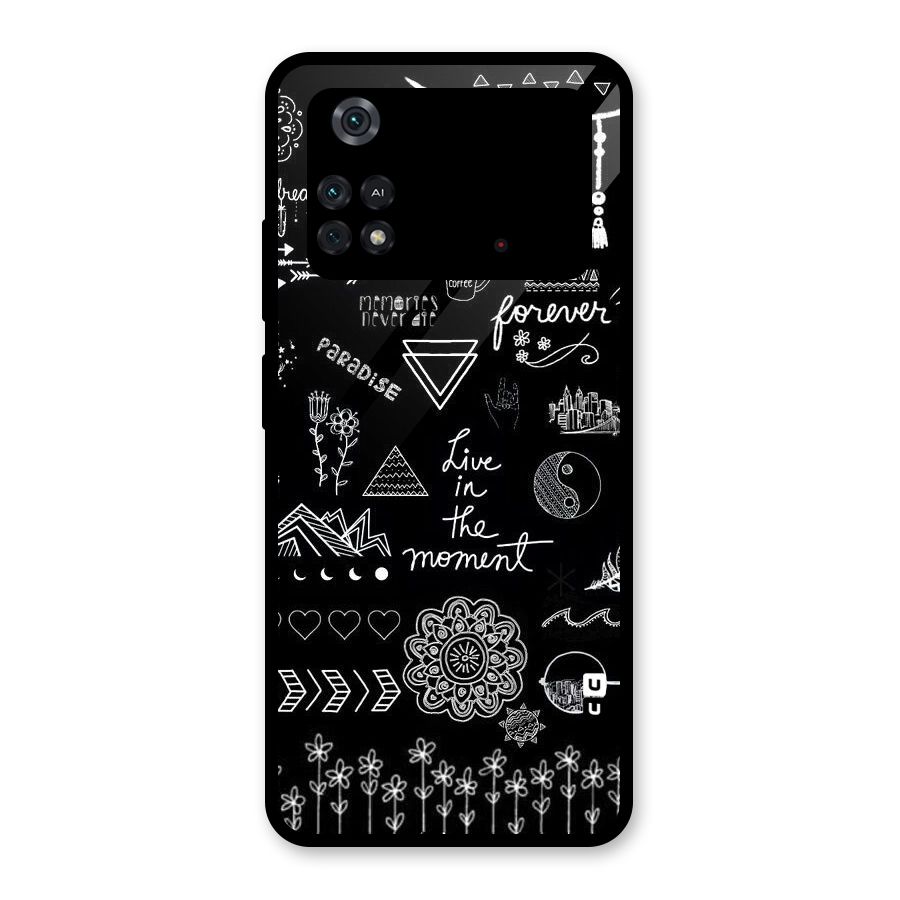 Forever Moment Glass Back Case for Poco M4 Pro 4G