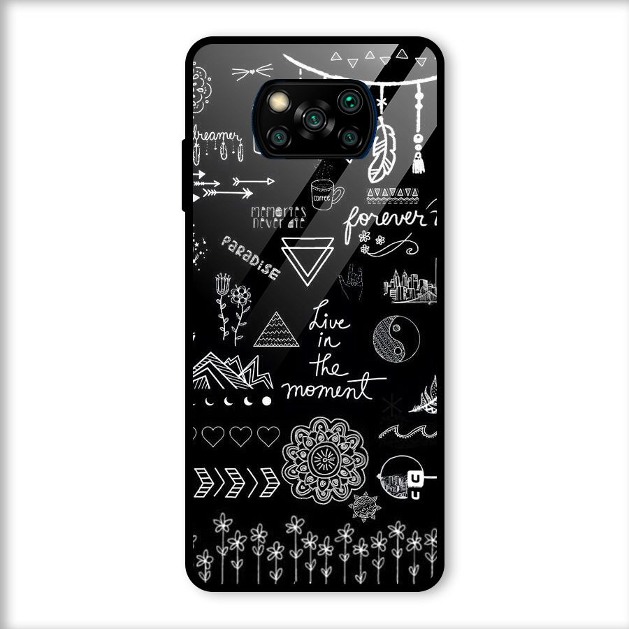 Forever Moment Glass Back Case for Poco X3