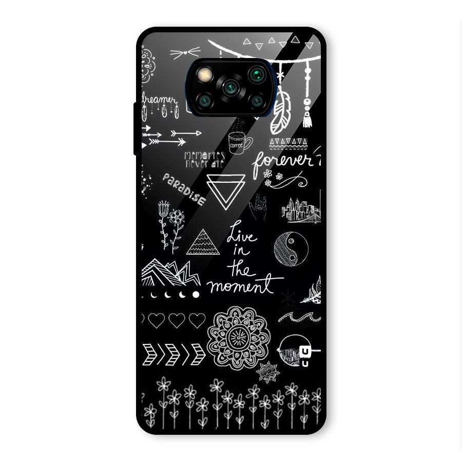 Forever Moment Glass Back Case for Poco X3 Pro