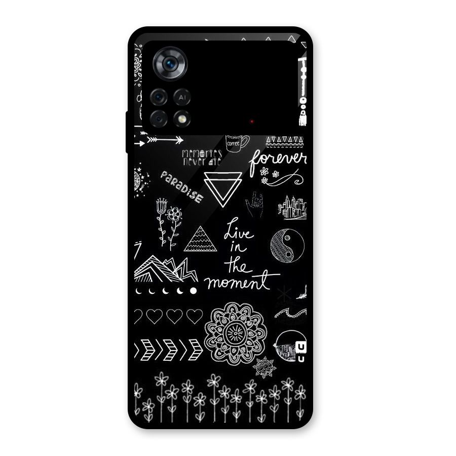 Forever Moment Glass Back Case for Poco X4 Pro 5G