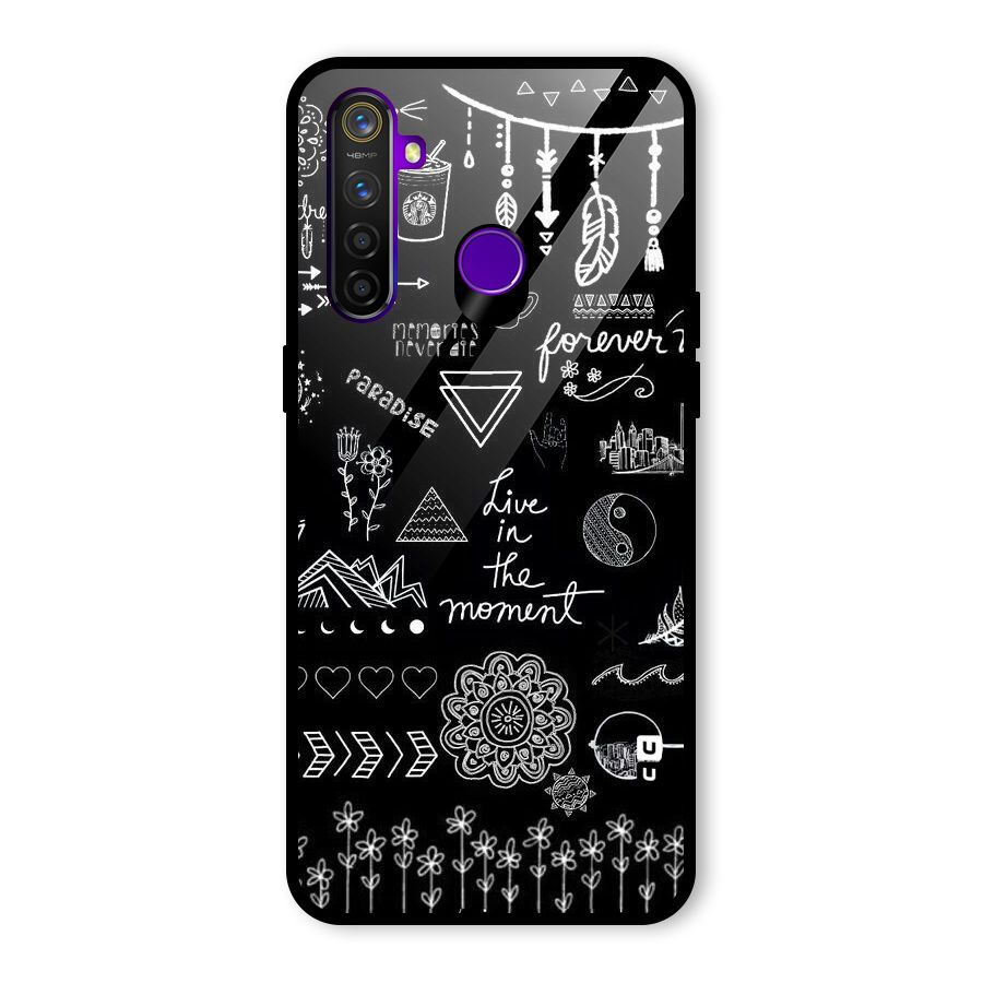 Forever Moment Glass Back Case for Realme 5 Pro