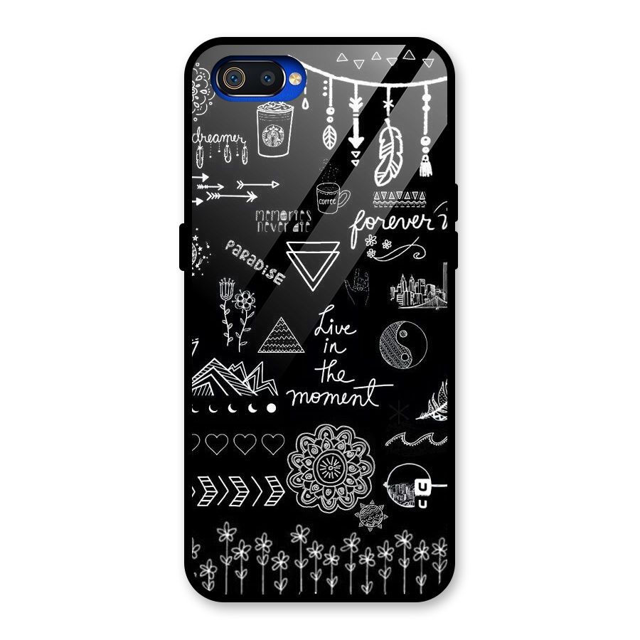 Forever Moment Glass Back Case for Realme C2