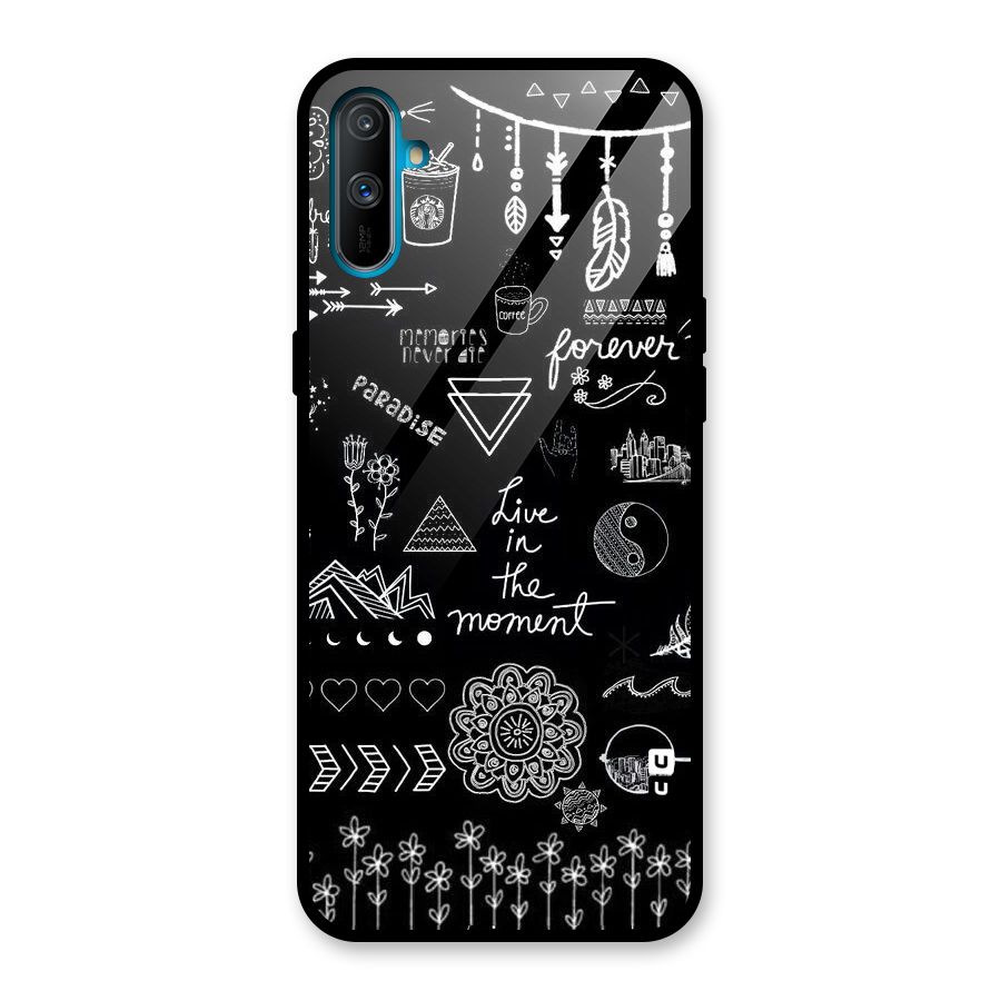 Forever Moment Glass Back Case for Realme C3