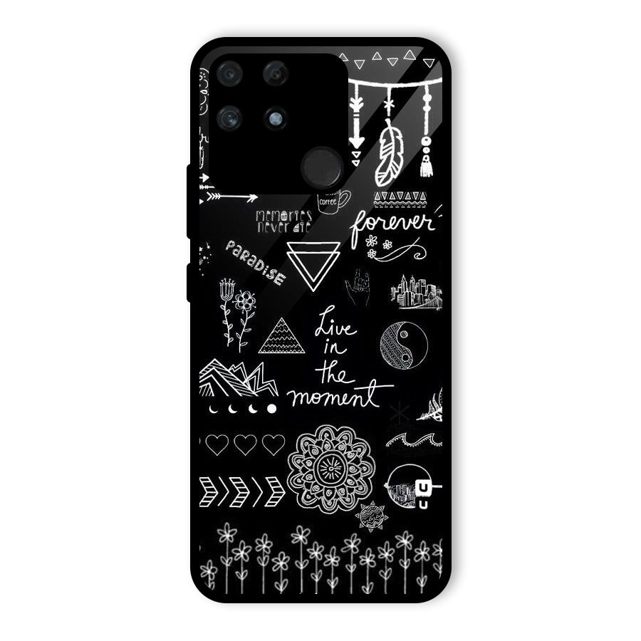 Forever Moment Glass Back Case for Realme Narzo 50A
