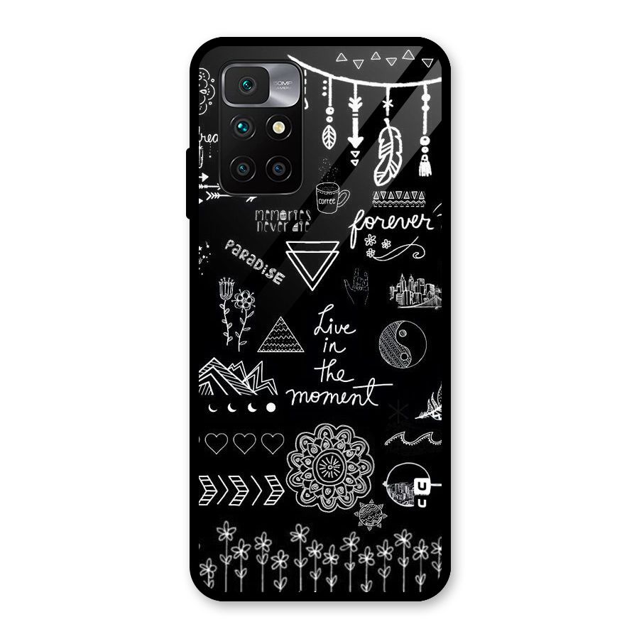 Forever Moment Glass Back Case for Redmi 10 Prime