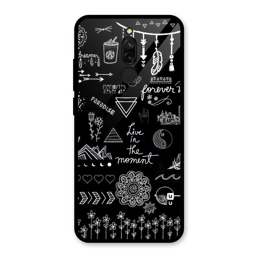 Forever Moment Glass Back Case for Redmi 8