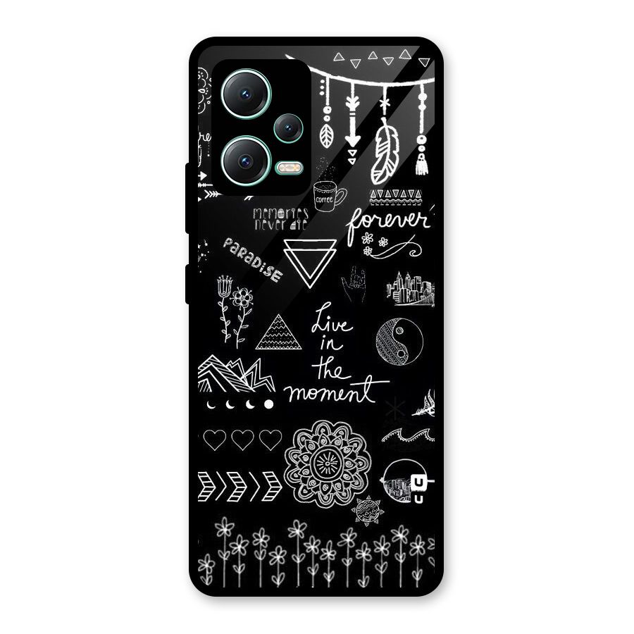 Forever Moment Glass Back Case for Redmi Note 12 5G
