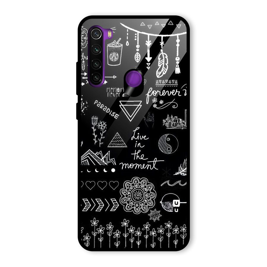 Forever Moment Glass Back Case for Redmi Note 8