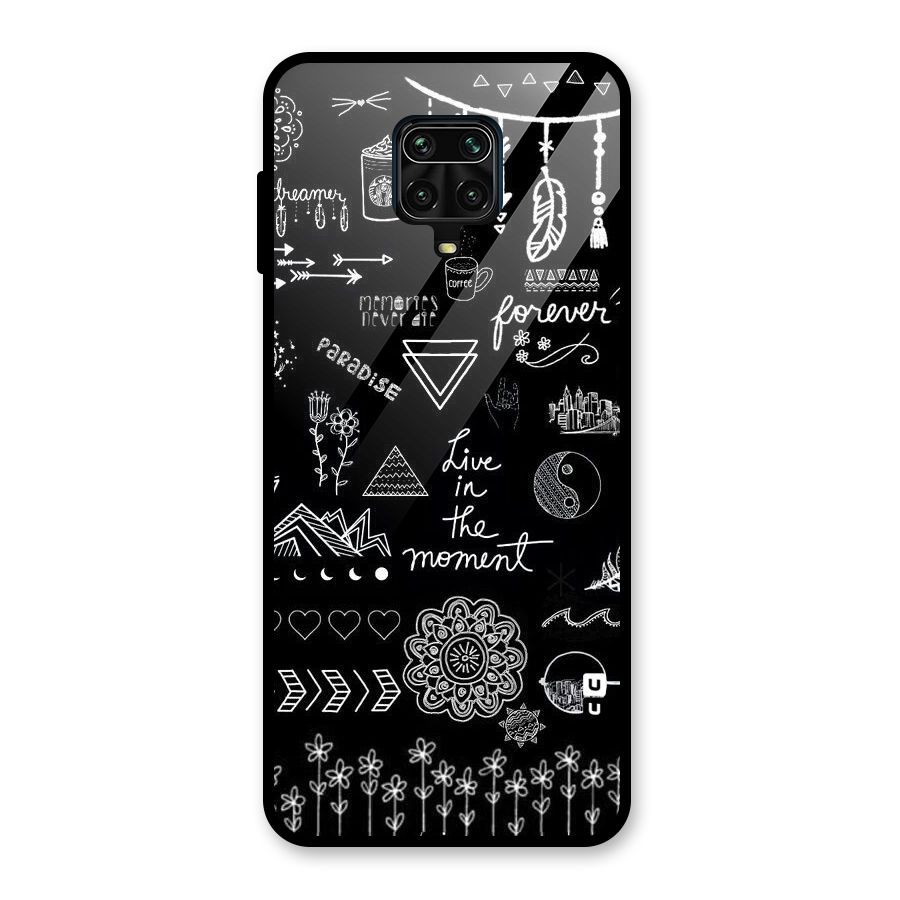 Forever Moment Glass Back Case for Redmi Note 9 Pro