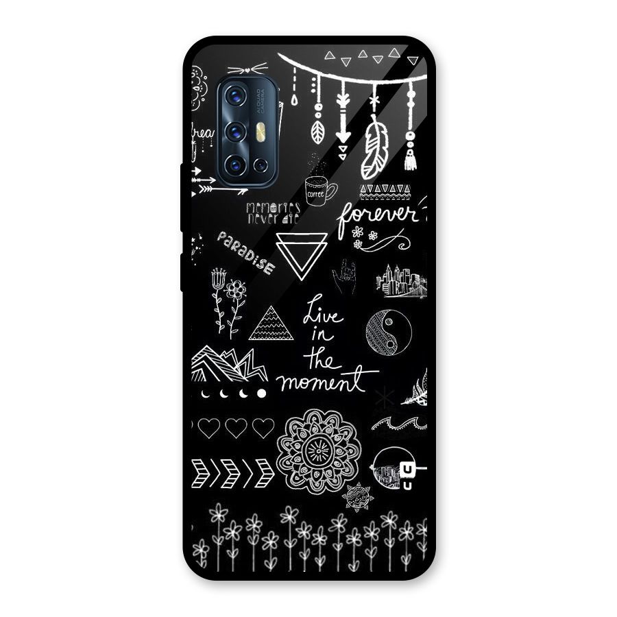 Forever Moment Glass Back Case for Vivo V17