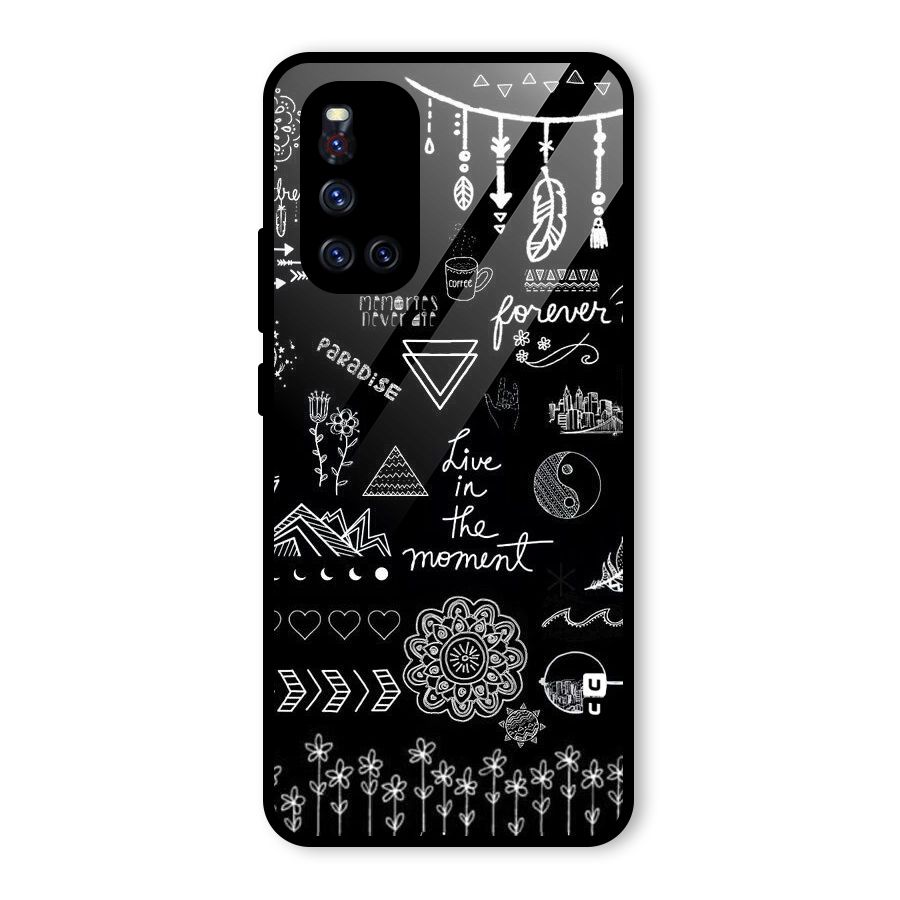 Forever Moment Glass Back Case for Vivo V19